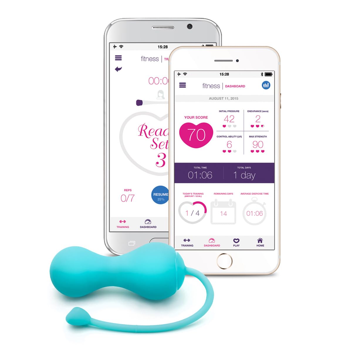 Lovelife by OhMiBod Krush App Connected Bluetooth Kegel Turquoise Turquoise Taille Unique
