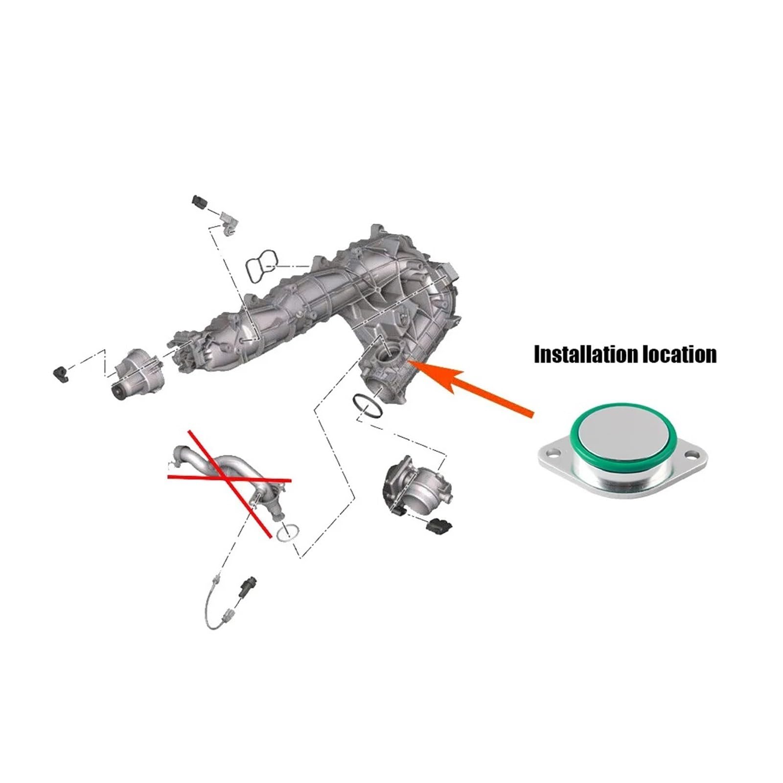 Recirculación Válvula gases escape Kits De Juntas De Aluminio Para Válvulas De Motores Diésel Para 525d 530d N57, N57S
