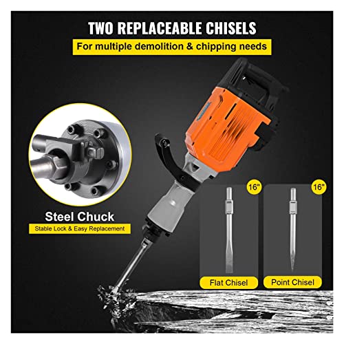 Druckluftwerkzeug Lufthammer Abbruch-Jack-Hammer Multifunktionaler Bohrhammer 1500 W 2200 W 3600 W Jack Hammer… – Bild 5