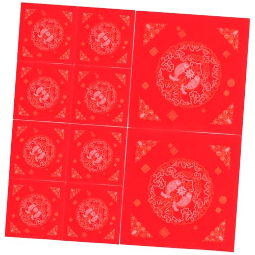 EPIGEIST 100個 戸口 連句 中国語 福 ステッカー 書道 練習 紙 中国語 新年 アクセサリー DIY 福 ステッカー 墨 紙 連句