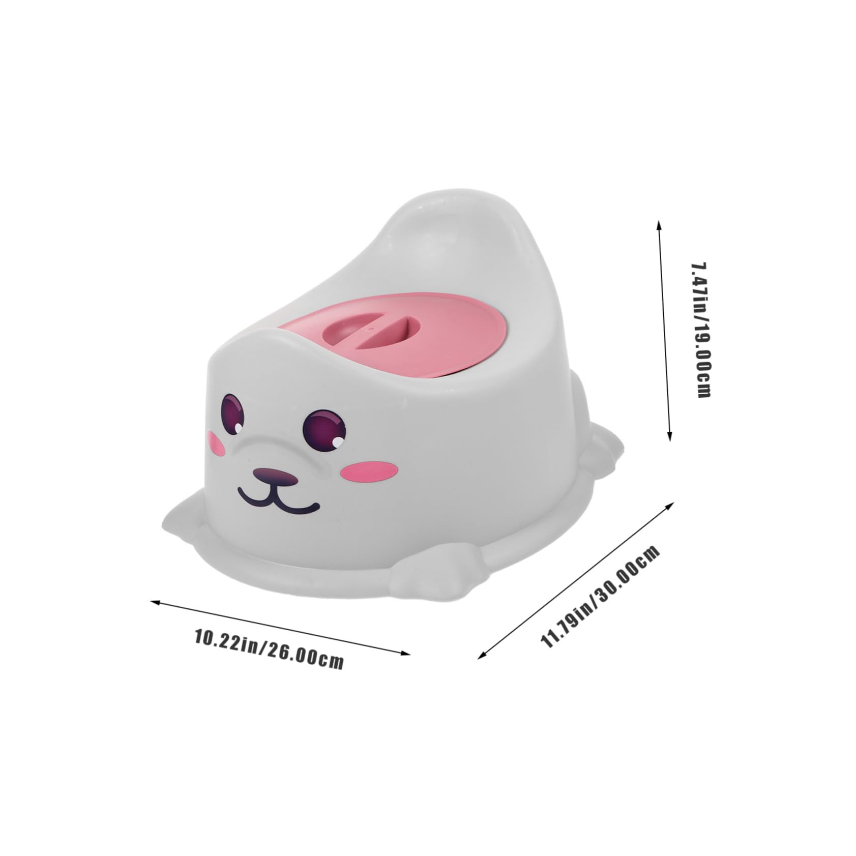 ERINGOGO 1Pc Portable Potty with Cartoon Ergonomic Toilet for Travel Thickened Potty Training Toilet for Convenient Bathroom Use Color