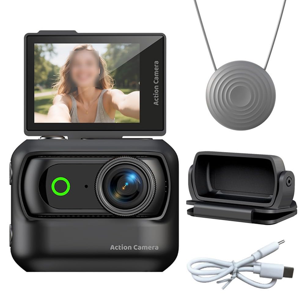 Azione Panoramica con Anti-Shake, WiFi e Supporto Magnetico Ciclismo e Viaggio