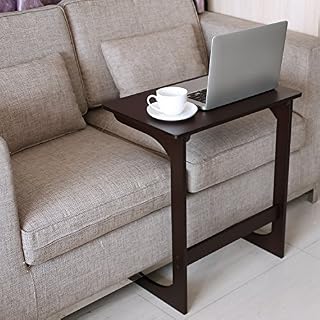 HOMFA Bamboo Snack Table Sofa Couch Coffee End Table Bed Side Table Laptop