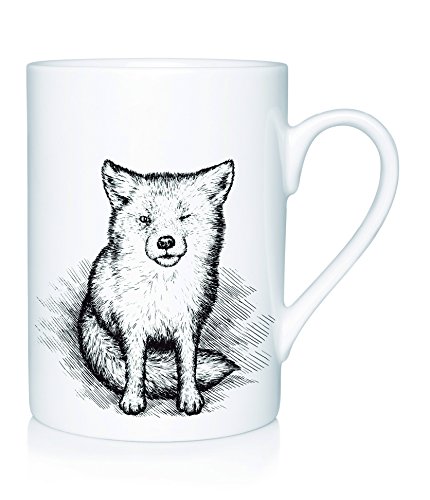 We Love Home - Taza Mug de Porcelana 25 cl. Estilo nórdico Modelo Little Fox