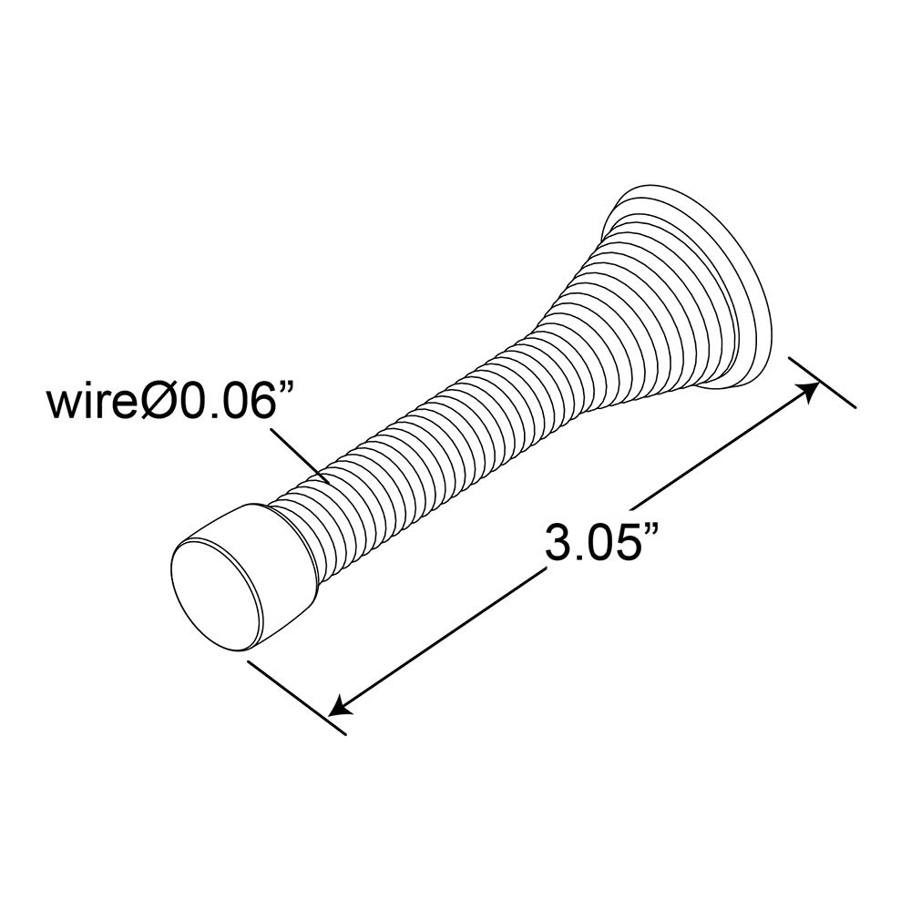PRIME-LINE MP9039-2 ogranicznik do drzwi, chrom, 2 szt