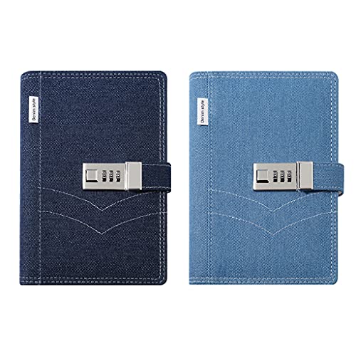 Bloc-notes de bureau B6 secret en denim pour empêcher la lecture de vos notes