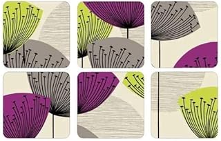 Sanderson Dandelion Clocks Coasters, Set of 6