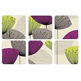 Größe: 10,5 cm x 10,5 cm. Dandelion Clocks Untersetzer 6 Stück (m)