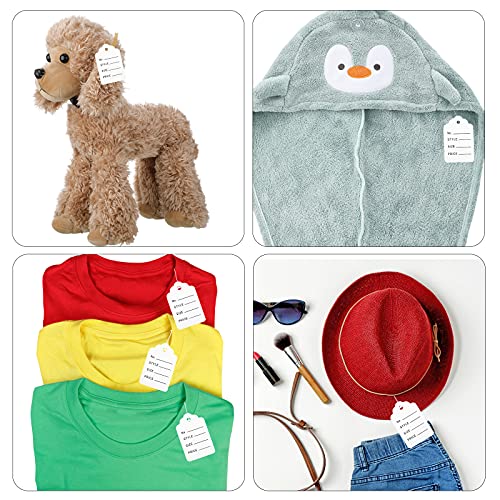 Image of Honoson 2006 Pcs Clothing Price Tags with Gun Set, Including 1 Garment Price Tag Attacher with 5 Steel Needles 500 Clothing Label and 1500 Plastic Fasteners Barbs(Creative Style)