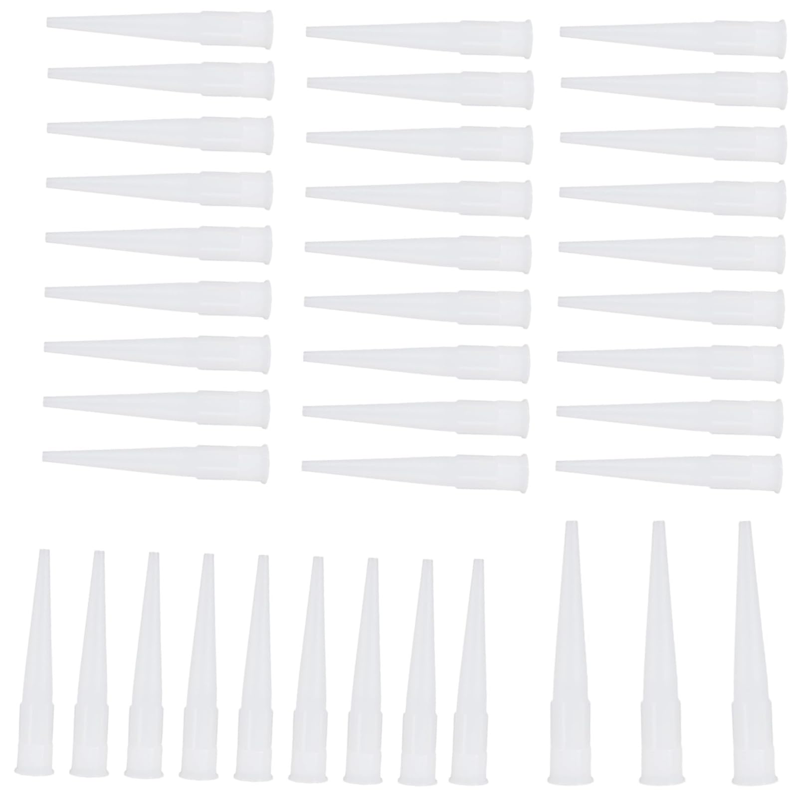 Beccucci Silicone 50 PCS Ugelli per Cartucce Silicone Pistola Calafataggio Adattatore Universale Antigoccia