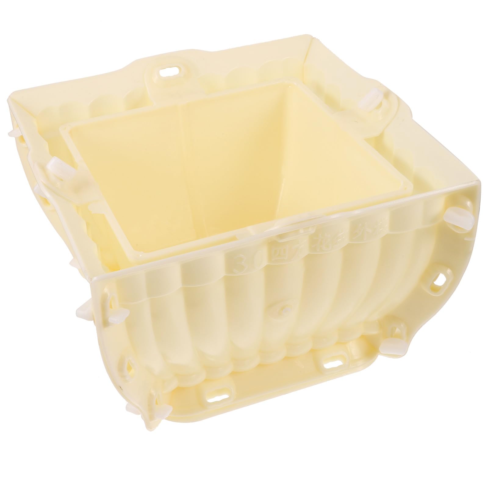 Moule à pot de fleurs réutilisable en plastique résistant pour jardin et balcon