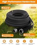 Upgraded 25FT Non-Expanding Garden Hose, Ultra-Light & Flexible Water Hose - Burst-Resistant, Kink-Free, High-Pressure, All-Weather Use for Lawns, Gardens, and Outdoor Cleaning