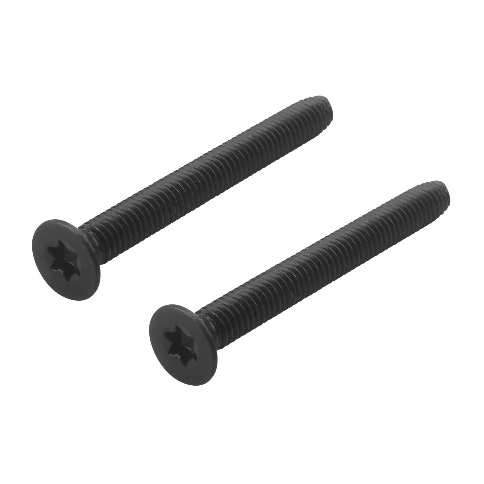 100pcs 5/16-18 x 3 Flat Head Floorboard Thread Cutting Screws, Type F, (Star - Six Lobe Drive), Black Phosphate Finish, Countersunk, T-40 Drive Alloy