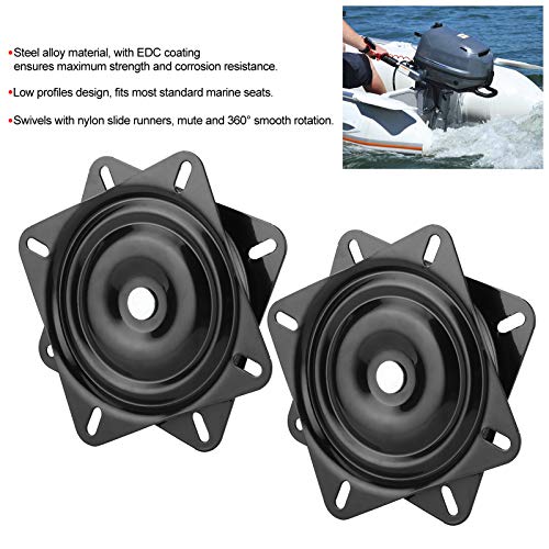 aqxreight - Stoel Draaibare Basis, 1 paar Stoel Draaibare Basis Montageplaat Hoge Sterkte 360 Graden Draaibaar Voor Marine Boot - Image 8