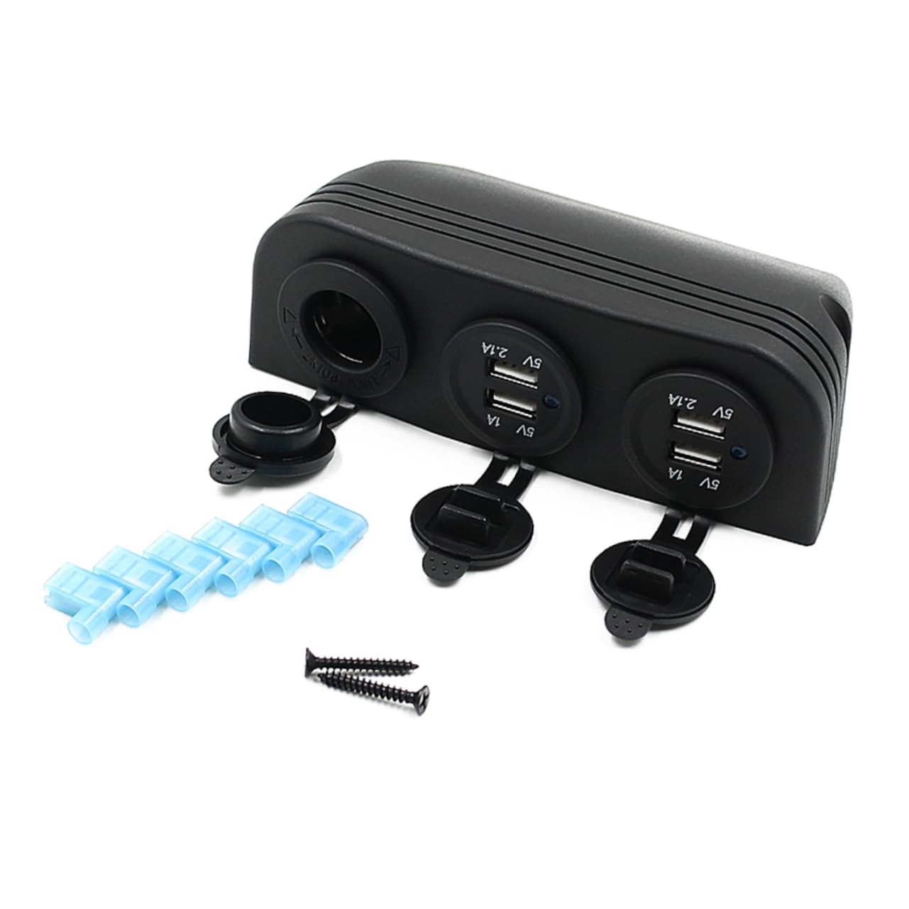CHILDWEET Adaptador USB Mechero Coche 4 Puertos 12- v Cargador Mechero USB De Coche Material Ignífugo