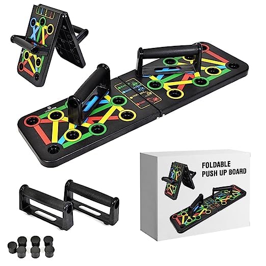 AEREX Professional Multifunction Push Up Rack Board for Home Push-up Stands Board Foldable 10 in 1 Comprehensive Fitness Exercise Workout Training Gym for Men and Women (Multi-Color) (B0C8G5W526) Amazon Price History, Amazon Price Tracker