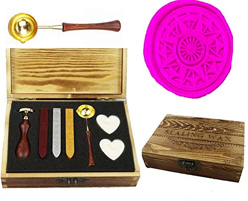 Kit tampons de cire vintage pour sceller vos cartes de vacances et correspondance