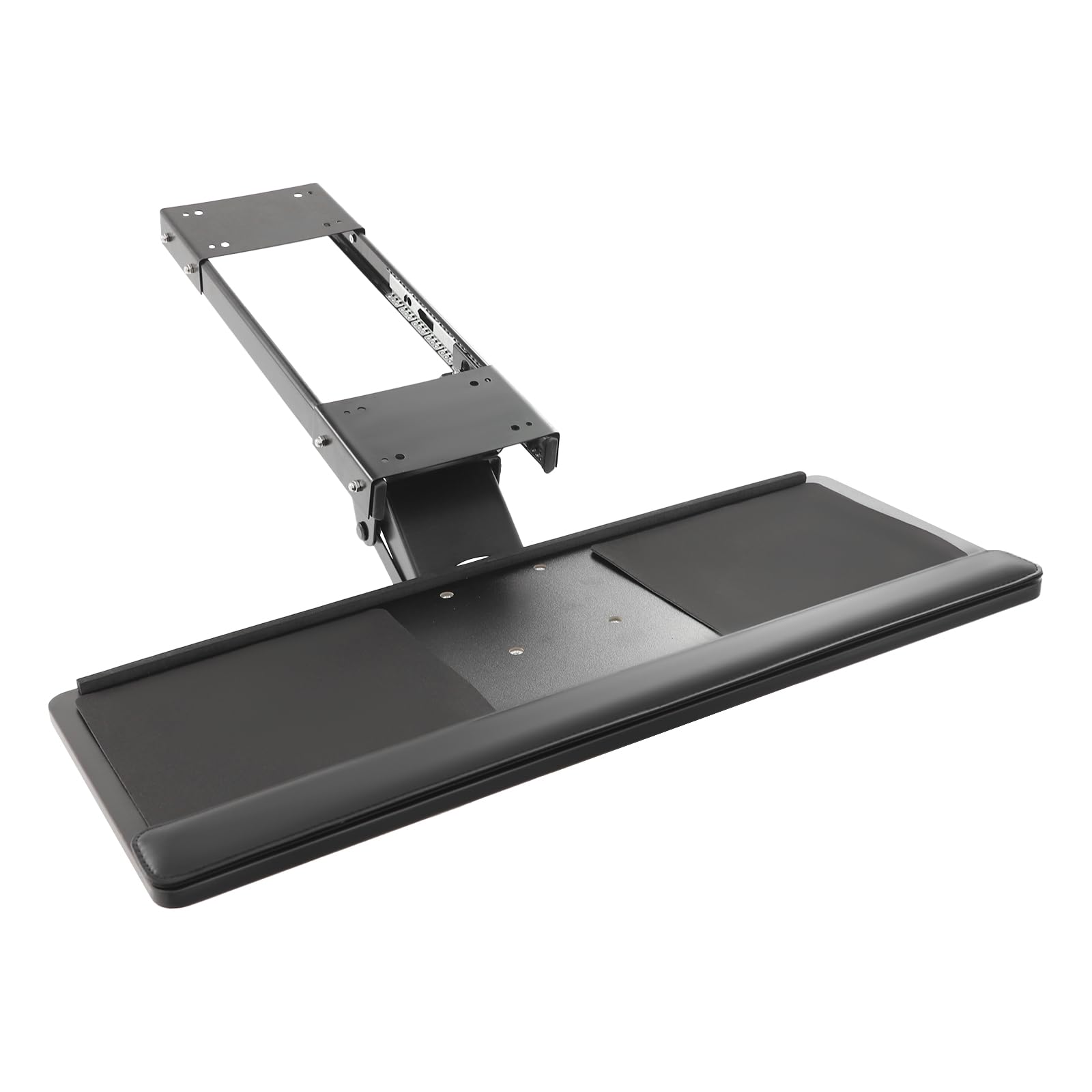 Ripiano tastiera sotto la scrivania, 250 x 650 mm, supporto da parete per tastiera, altezza regolabile ergonomica, per ufficio, casa