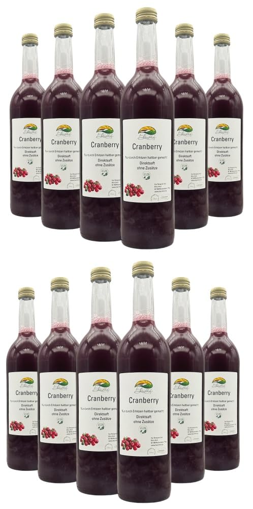 BLEICHHOF® Cranberrysaft - Direktsaft, vegan (12x0,72L)