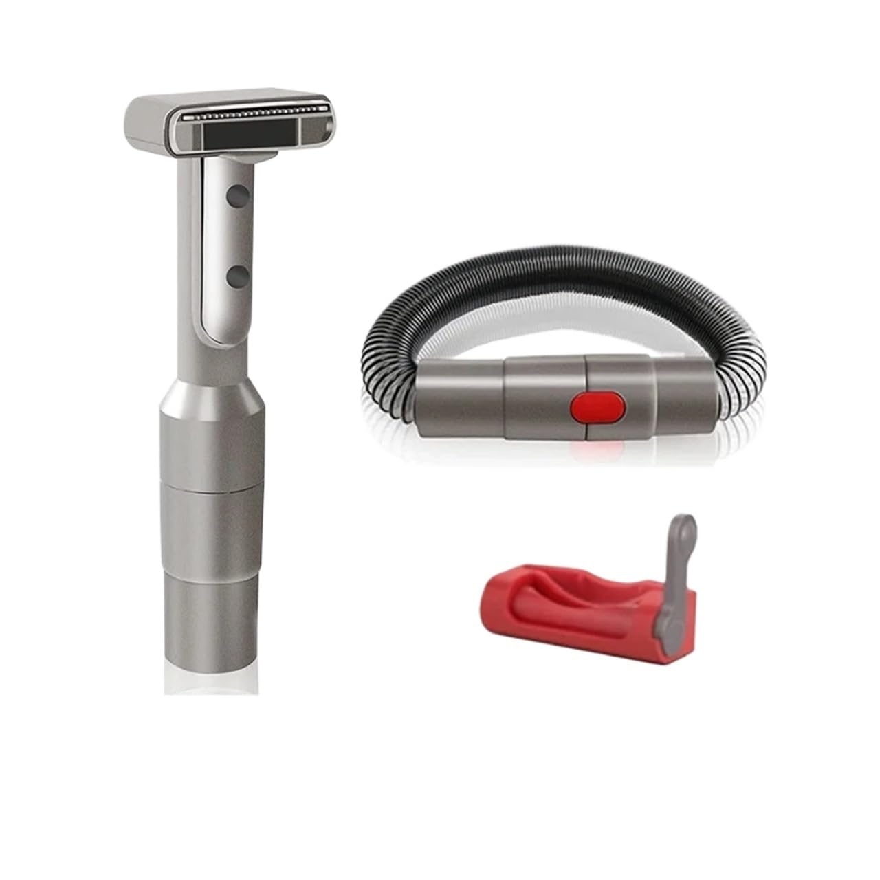 Cepillo For Perros con Manguera Extensible, Compatible con Dyson V7, V8, V10, V11, V12 Y V15. Recoge El Pelo Suelto De Mascotas De Pelo Largo.(3pcs)