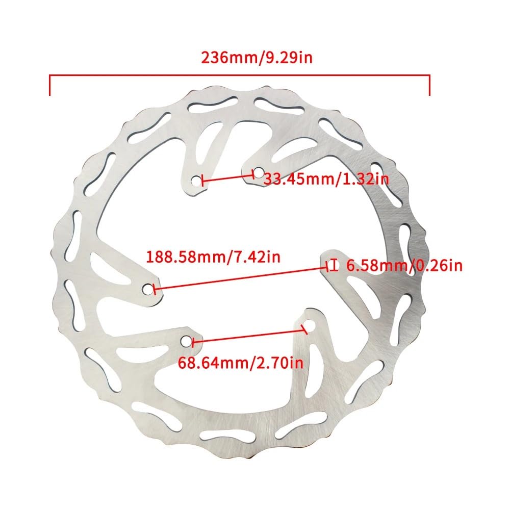 Per CRF 250 450 CR125R CR250R Dischi freno per motocicletta