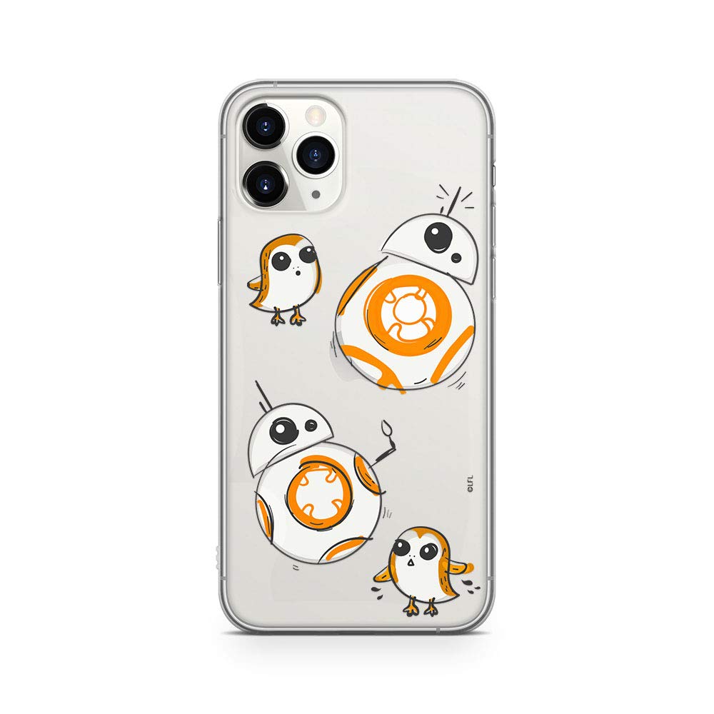 ERT GROUP mobile phone case for Apple Iphone 11 PRO original and officially Licensed Star Wars pattern BB 8 010 optimally adapted to the shape of the mobile phone, partially transparent