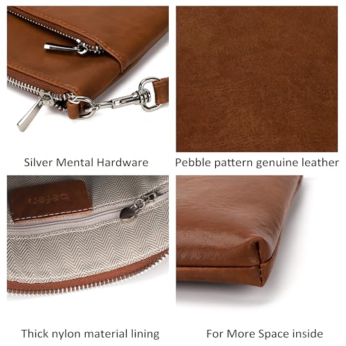Image of befen Genuine Leather Crossbody Purses for Women Travel Cross Body Bags Lightweight with Adjustable Shoulder Strap