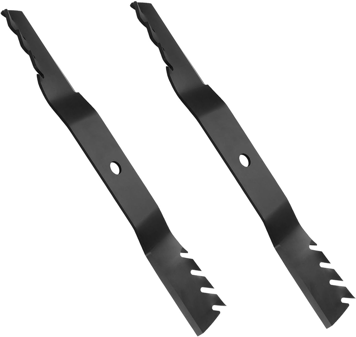 2 PCS Mulching Blades Replacement Fits for John Deere 42" Mower Z TRAK Mower Z335E Z335M Z345M Z345R X330 X350 X354 X370 X380#M170642