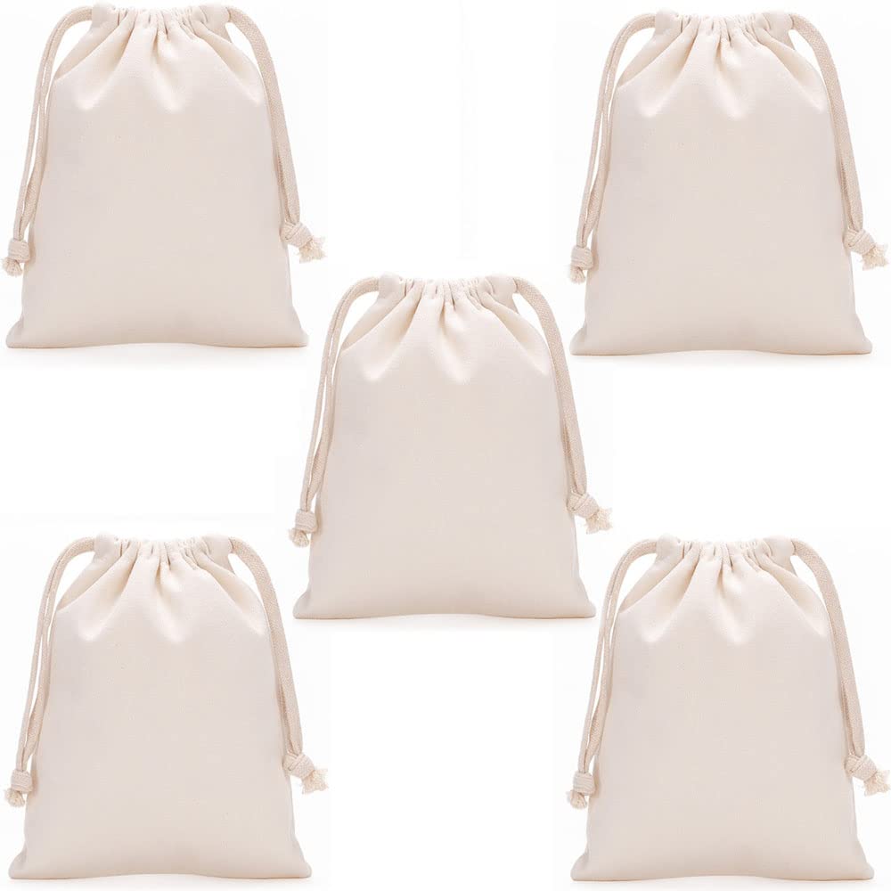 Breathable Dust-proof Drawstring Storage Pouch String Bag for Handbags Purses Shoes Eco Bag (5 PCS,5.9 * 7.87 in)