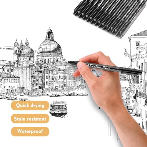 SMOOTHERPRO Black Fineliner Pens, 1 count (Pack of 9) - Image 4