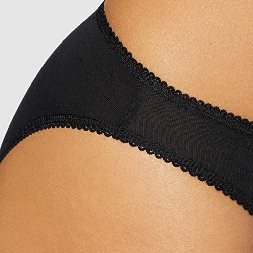 Iris & Lilly Women's Cotton High Leg Knickers, Pack of 5