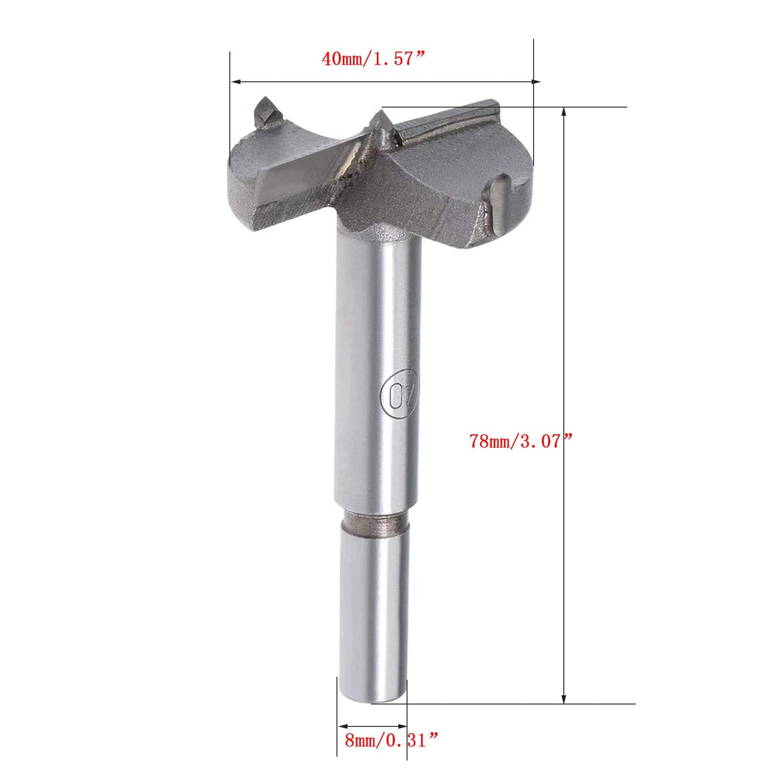 TOP-VIGOR 40mm Forstner Drill Bit - Image 2