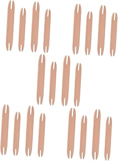 NOLITOY 20 Pcs Weaving Shuttle Weaving Shuttle Cross Stich Shuttle Rigid Heddle Looms Weaving Shuttles Weaving Loom Tools Weaving Sticks Weaving Knitting Shuttle The Cross Handicrafts Wood
