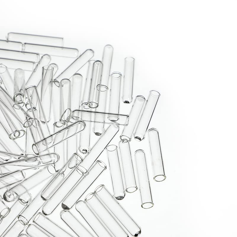 Provette for fermentazione in vetro borosilicato da 200 pezzi for microbiologia - 6x30 mm