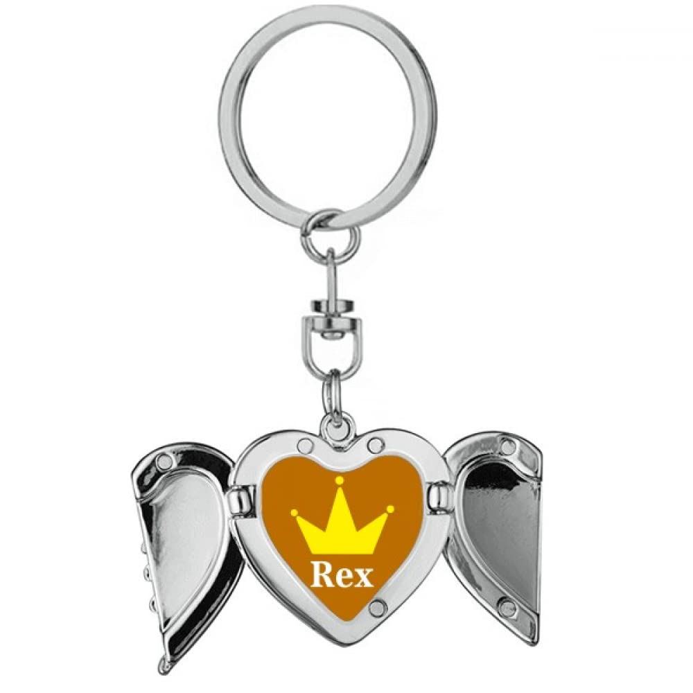 Rex Authority King Commander Kether Heart Angel Wing Key Chain Holder