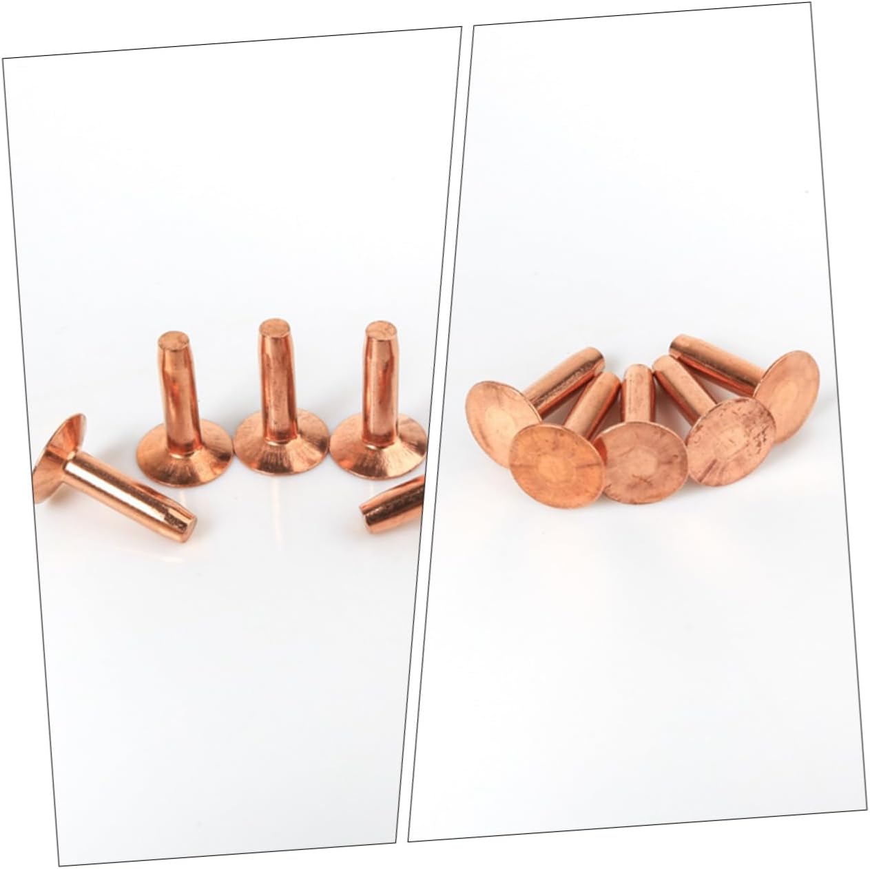 NUOBESTY 150sets Leather Rivets and Burrs Metal Rivet Sets DIY Leather Craft Repair Kit