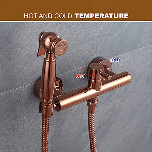 Limpieza de inodoro eficiente con rociador higiénico PE de pared 3