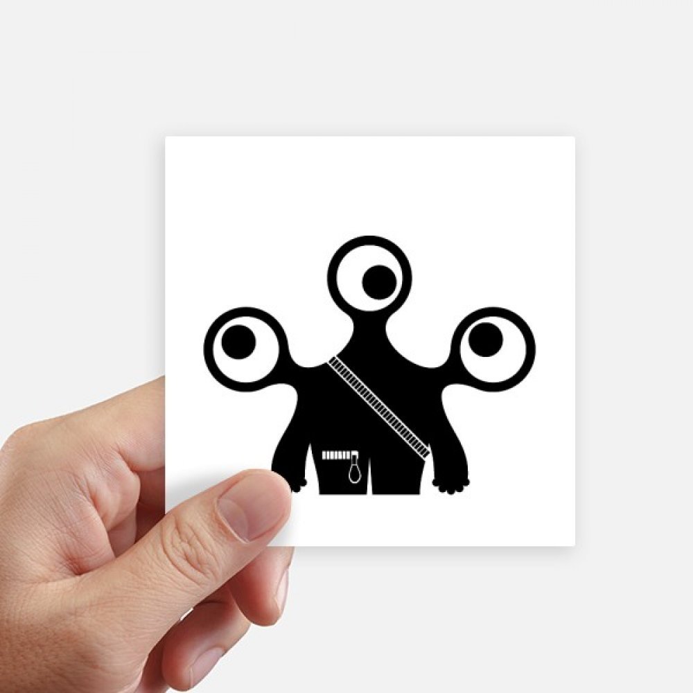 Autocollant alien monster 10cm pour personnaliser une valise ou une moto de voyage