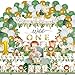 Wild One party Decorations, 150 Pcs Jungle Animal Party Supplies Decor for Boy Girl Birthdays with Banners Cake Topper Cupcake Topper Cupcakes Wrappers Balloons Backdrop Tablecloth Centerpieces