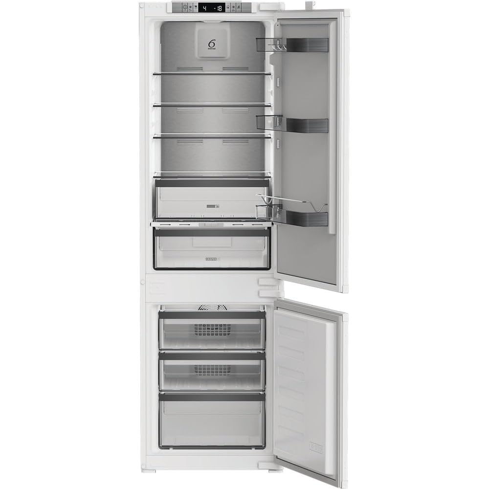 Whirlpool WHKN 3253 B4E Frigorifero combinato a incasso, Total No Frost ventilato, 55 cm, Classe E, Bianco, 38 db, h 178cm