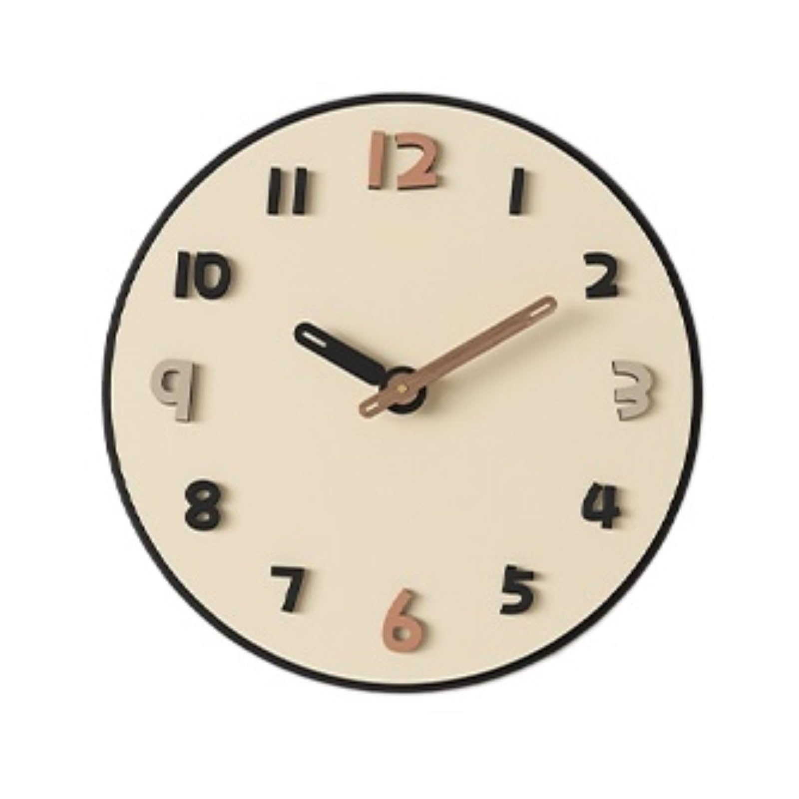 DFHS46JK Wall Decor Home Living Room Wall Clock No-Drill Installation Silent Operation for living room decor(XS)