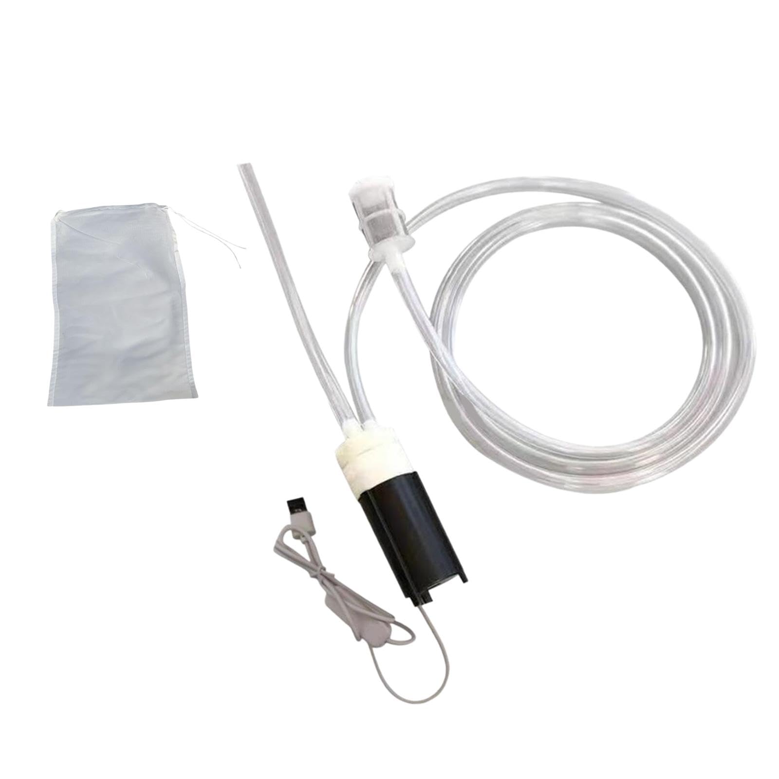 KESOTO Weinpumpen Set für Die Hausbrauerei mit USB Siphonrohr, 2,5 m Silikonschlauch