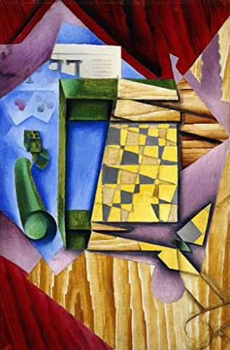 Tableaux Graffiti Art Mural Juan Gris Peinture Backgammon Moderne Impression Art Murale 60x90cm