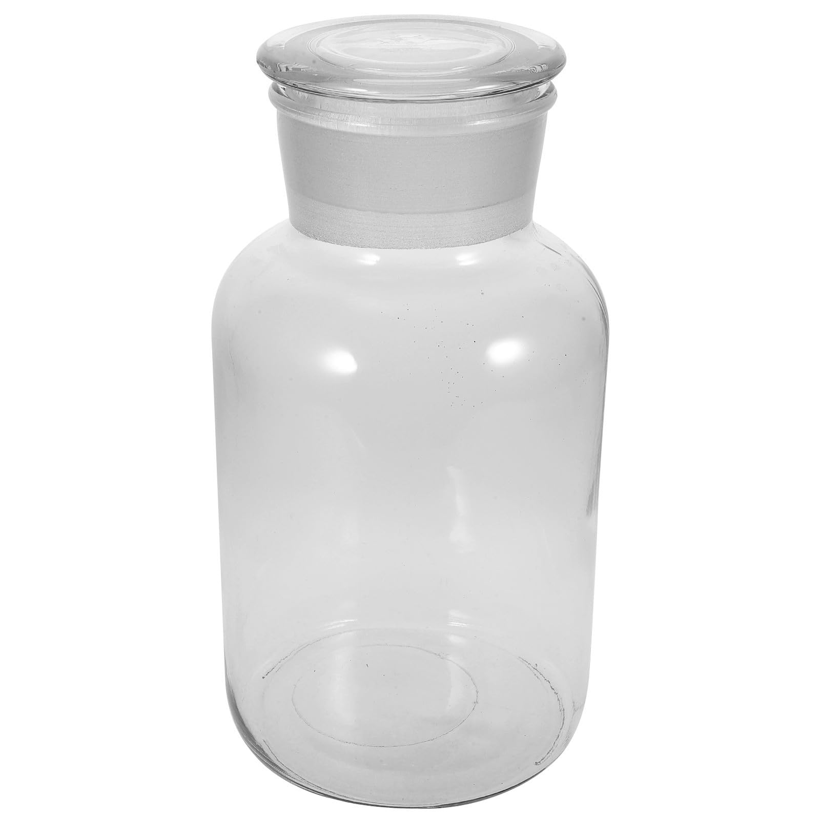 VALICLUD Tarro de Vidrio Hermético de 2.5l para Azúcar y Té, Recipiente Fácil de Rellenar Tapa Sellada Adecuado para Almacenamiento en Cocina