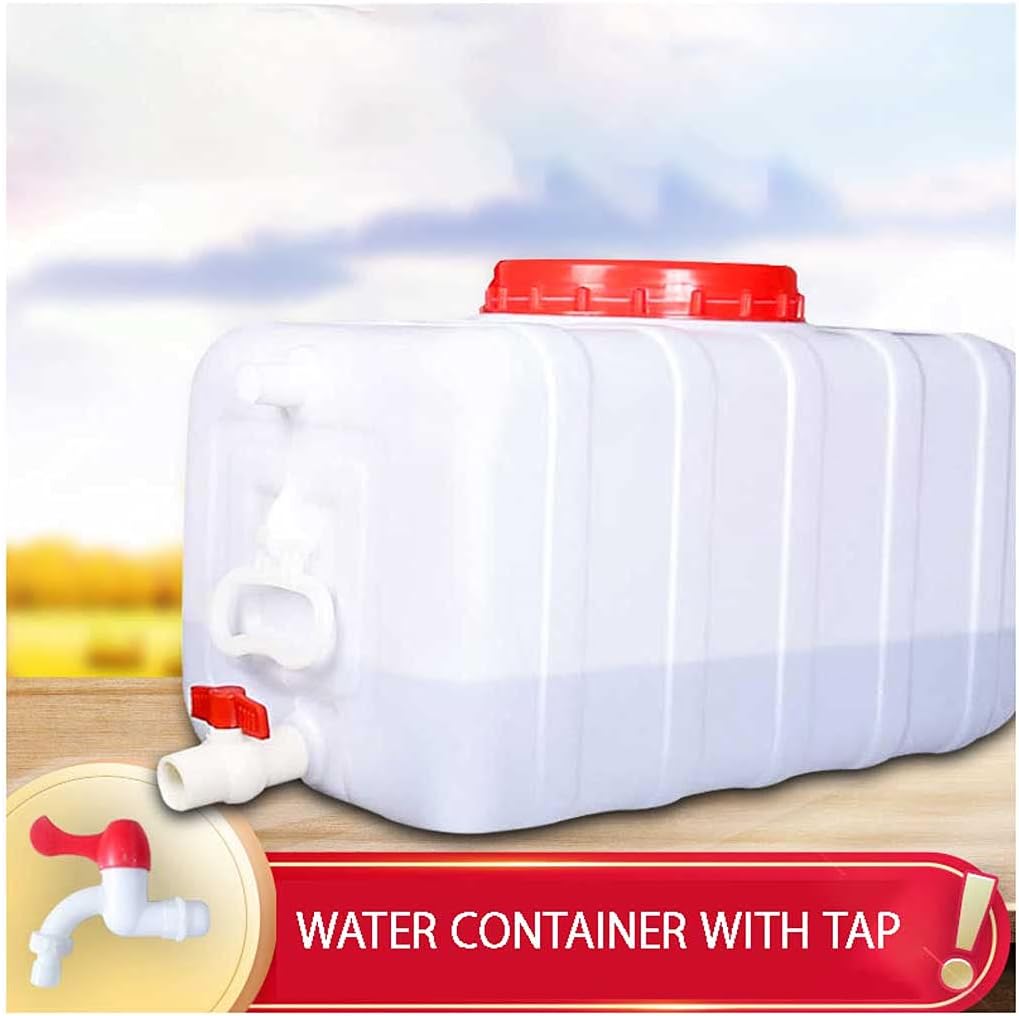 Water Tank Camping Water Container Plastic Water Tank Large Capacity Water Storage Container With Lid And Tap Water Dispenser Water Storage Carrier For Outdoors Hiking Camping Self-driving (Size:80L)