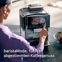 Siemens Kaffeevollautomat EQ900 plus, großes farbiges TFT-Display, autom. Reinigungsystem via Kartuschen, 36 Heiß- und Kaltgetränke, Cold Brew, Doppeltassenfunktion, super leise, Edelstahl, TQ905DZ3 – Ansicht 4