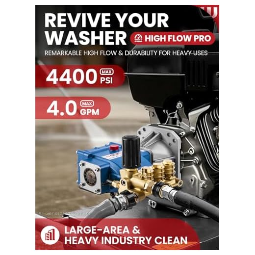 WOJET Triplex Pressure Washer Pump 4400 PSI