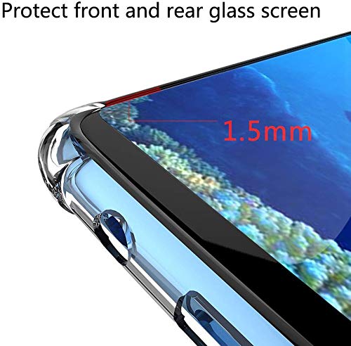Image of FitSmart Flexible Shockproof Crystal Clear TPU Soft Bumper Back Cover with Cushioned Edges for Samsung Galaxy A30 / SM-A305F /DS - Transparent