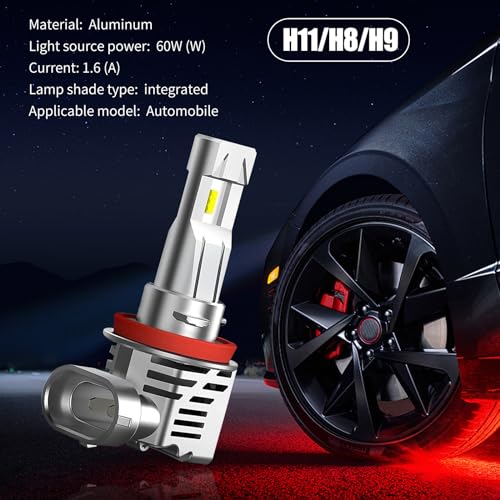 Leediga LEE97 Pack-2 Car Led Lights, Super Bright Fog Lights Replacements, Led Light Conversion Kit thumb #1