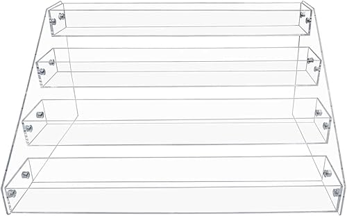 Miniatura 9 de PMMASTO Estante de especias escalonado, organizador de condimentos, estantes verticales de acrílico transparente para encimera, armario, despensa,